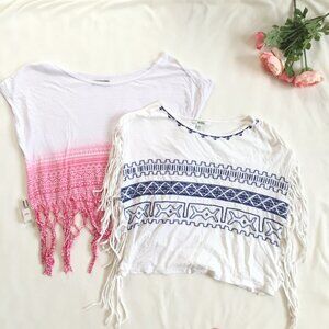 Geo Print Tassel Top Bundle
